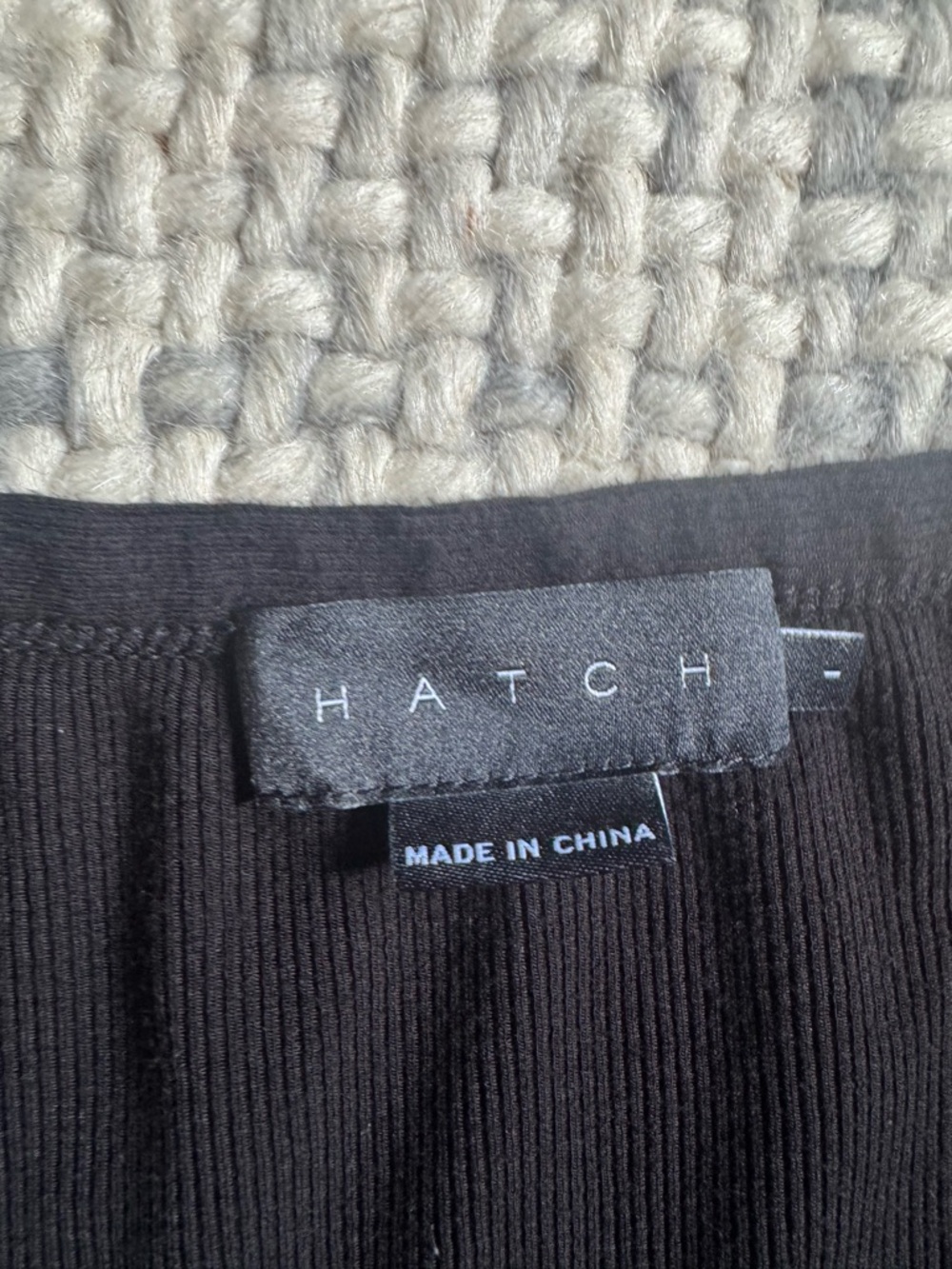 Hatch The Softest Rib Nursing Dress in Black Small - Picture 3 of 3